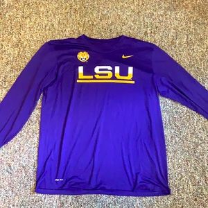LSU Dri-Fit athletic cut Nike long sleeve